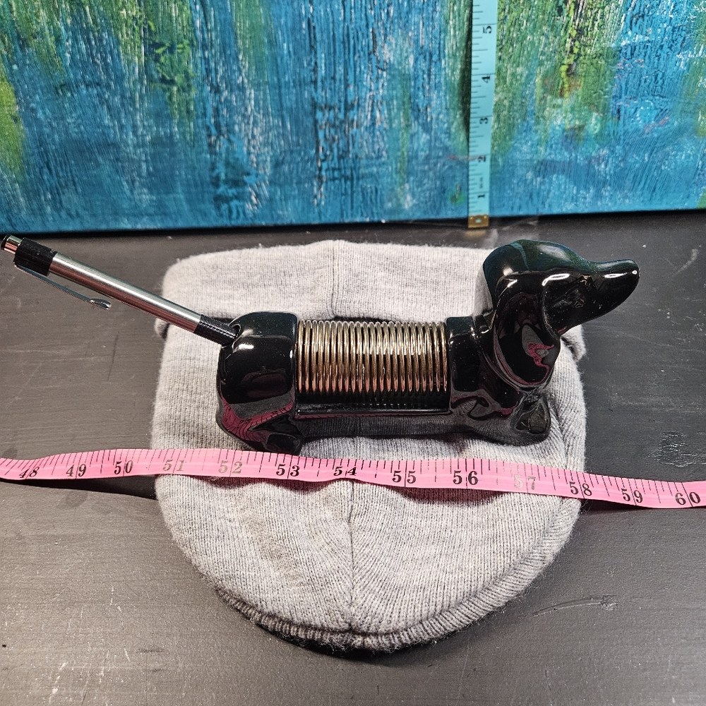 Black Dachshund Pen Holder